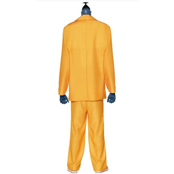 Spirit Halloween Large Adult Beetlejuice Shrinker Bob Costume Yellow Size XL NEW - Picture 2 of 5